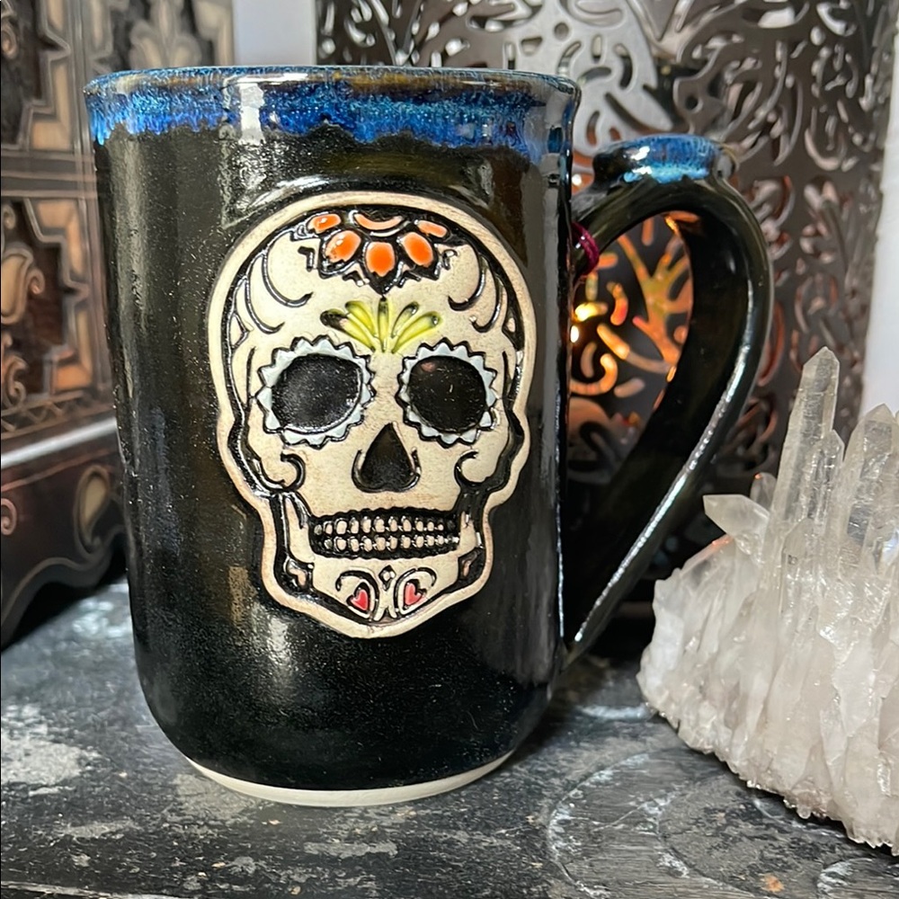 Handcrafted Sugar Skull Mug